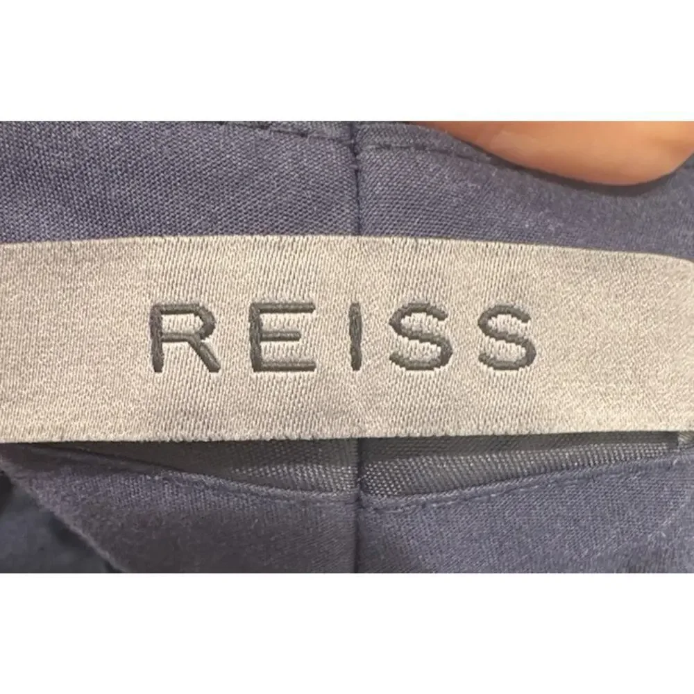 Reiss Navy Blue Pants Men’s‎ Size 34 Antibe Cotton Blend Casual Everyday Preppy